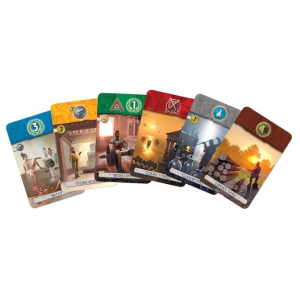 7 Wonders Duel Board Game cards.