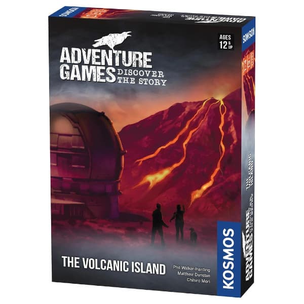 Adventure Games the Volcanic Island Board Game front cover.