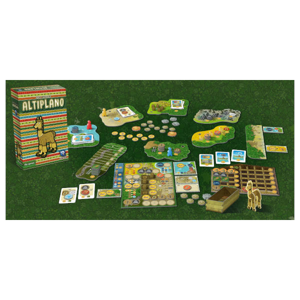 Altiplano Board Game box and components.