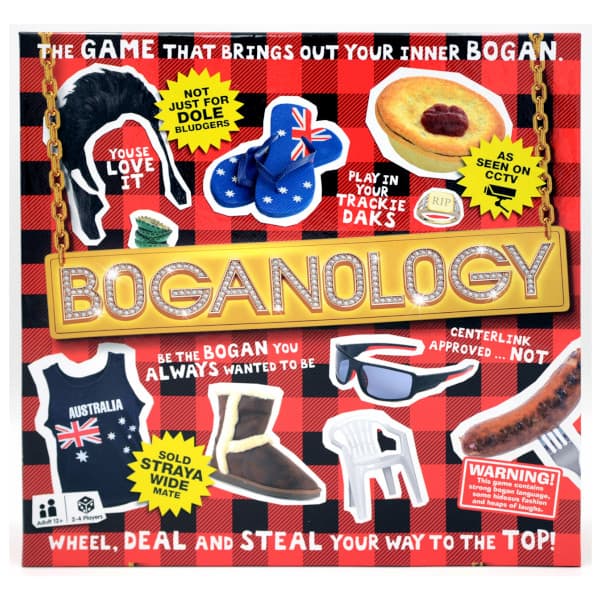 Boganology board game front cover.