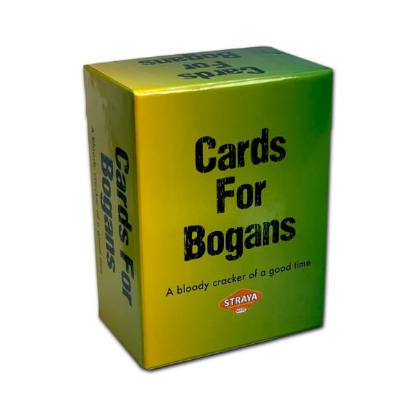 Bogans a Cards for Bogans Card Game box cover.