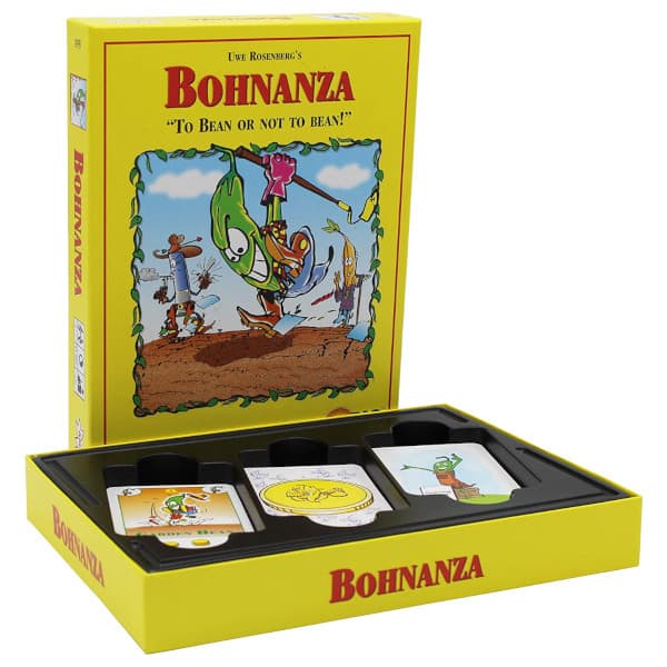 Bohnanza Card Game open box.