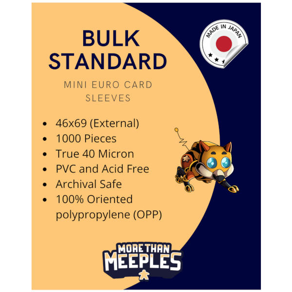 More Than Meeples Bulk Standard Mini Euro Card Sleeves 46x69