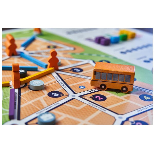 Bus Board Game components.