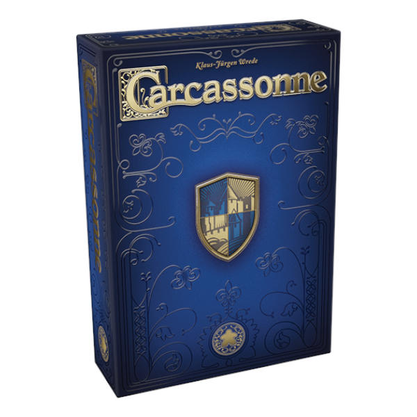 Carcassonne 20th Anniversary Edition Box cover.