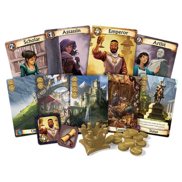 Citadels Deluxe Board Game cards.