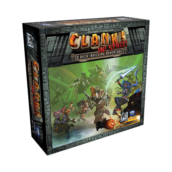 Clank in Space Board Game box cover.