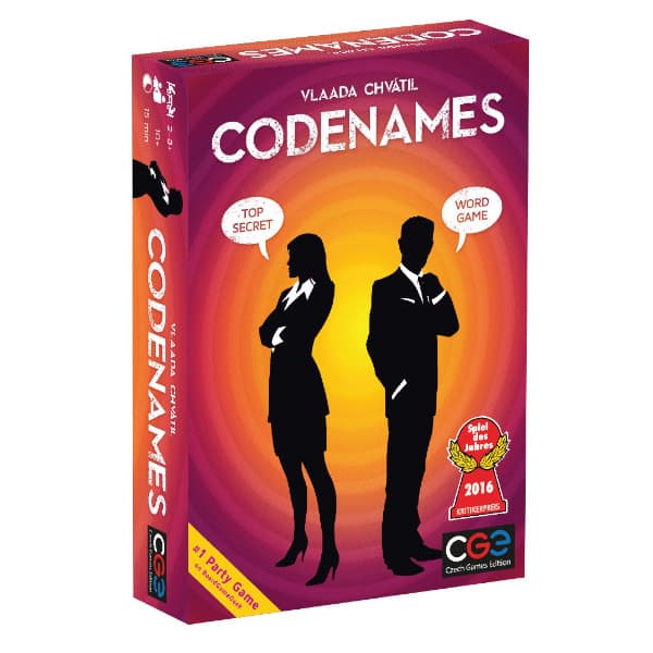 Codenames Board Game Front Cover.