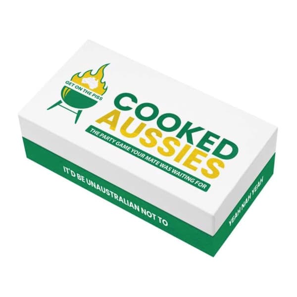 Cooked Aussies card game box cover.