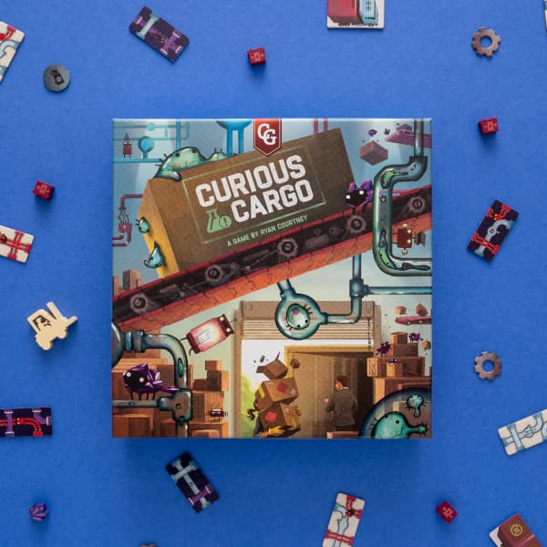 Curious Cargo Board Game box cover.