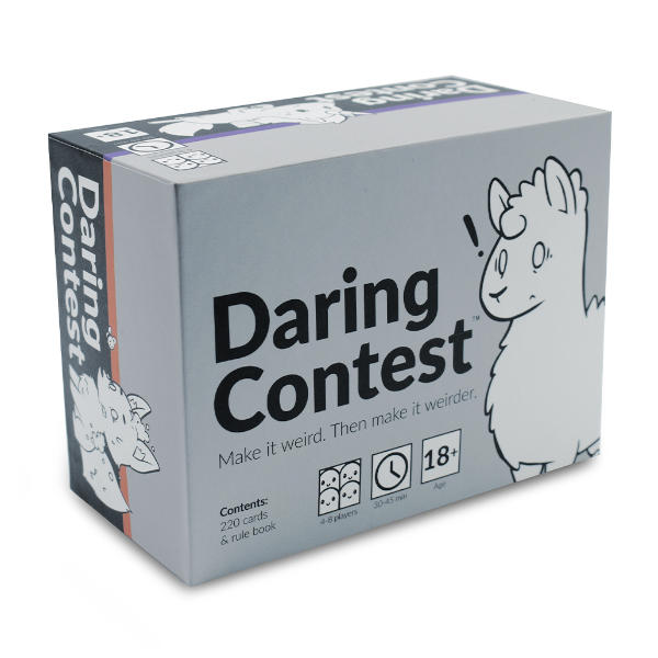 Daring Contest Card Game front of box.