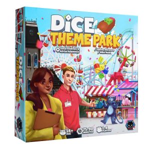 Dice Theme Park Board Game Deluxe Kickstarter Edition box cover.