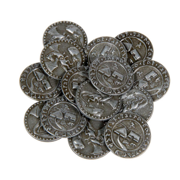 Dragons Themed Gaming Coins Small 20mm (Broken Token) stack.