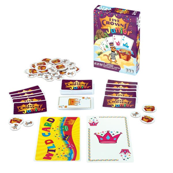Five Crowns Junior Card Game components.