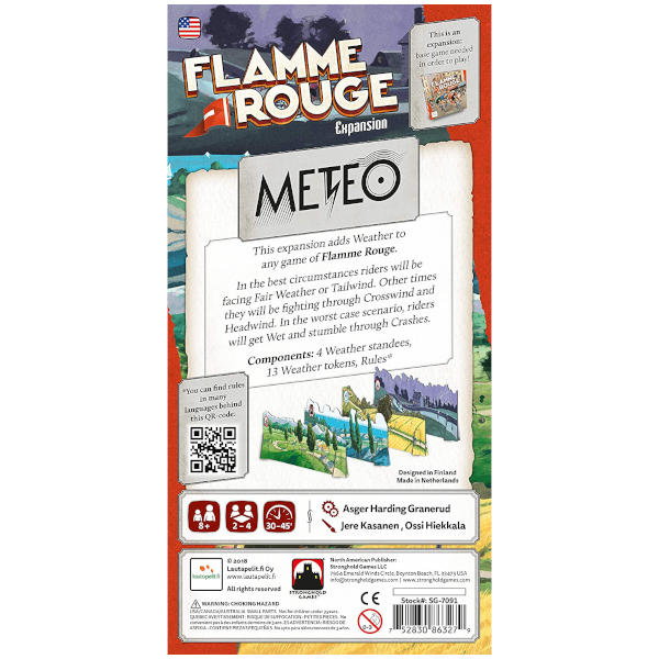 Flamme Rouge Meteo Expansion back of box.