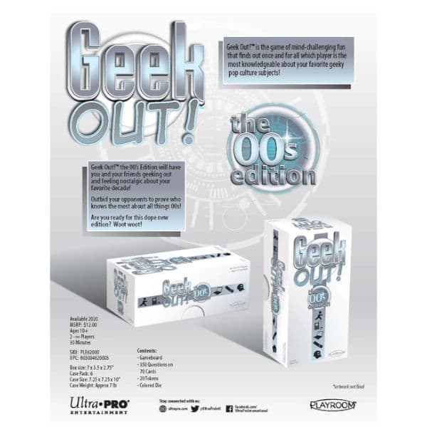 Geek Out 00s Edition box cover back.