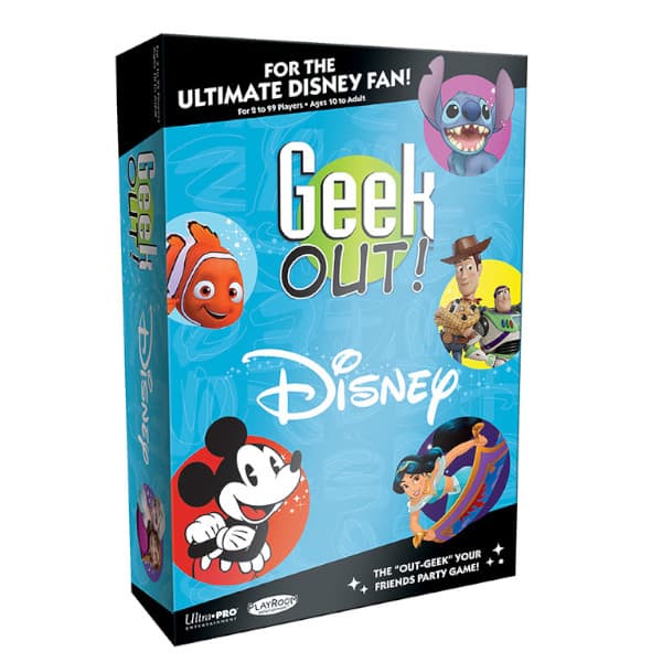 Geek Out Disney Board Game box cover.