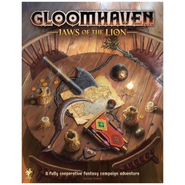 Gloomhaven Jaws of the Lion board game box cover.