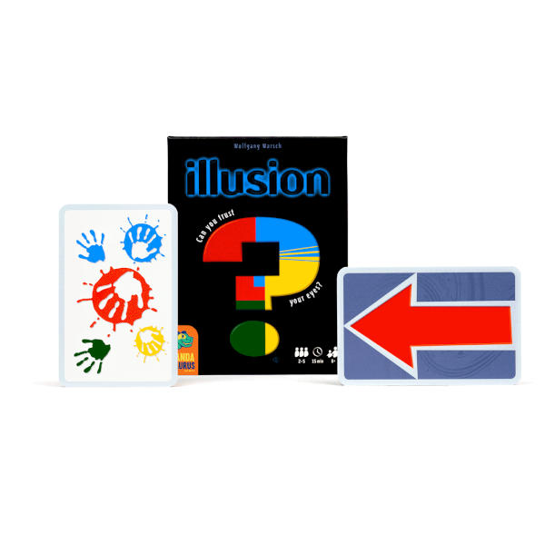 Illusion Card Game box and components.
