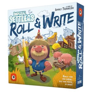 Imperial Settlers Roll and Write Box Cover.