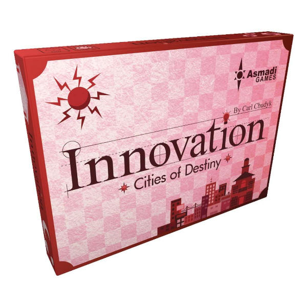 Innovation Cities of Destiny Third Edition Expansion box cover.