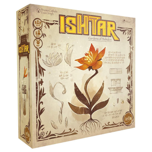 Ishtar Board Game Gardens of Babylon Box cover.