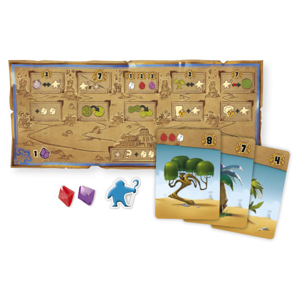 Ishtar Board Game Gardens of Babylon components.
