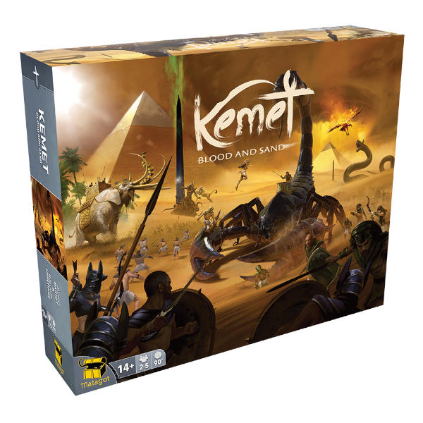 Kemet Blood and Sand Board Game box cover.