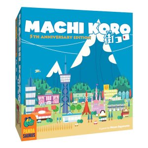 Machi Koro 5h Anniversary Edition front of box.