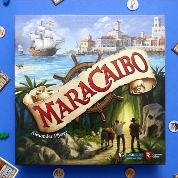 Maracaibo Board Game box cover.