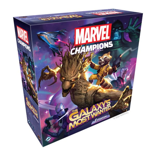 Marvel Champions Galaxy's Most Wanted Expansion box cover.