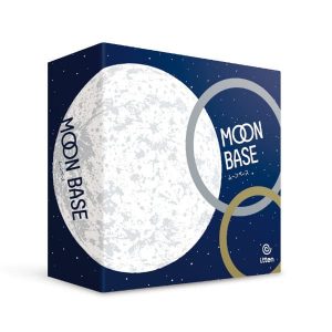 Moon Base Board Game box cover.
