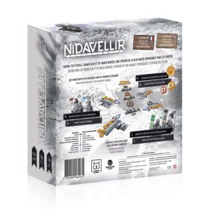 Nidavellir Board Game back of box.