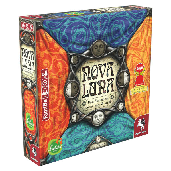 Nova Luna Board Game front of box.