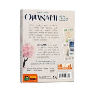 Ohanami Card Game back cover.