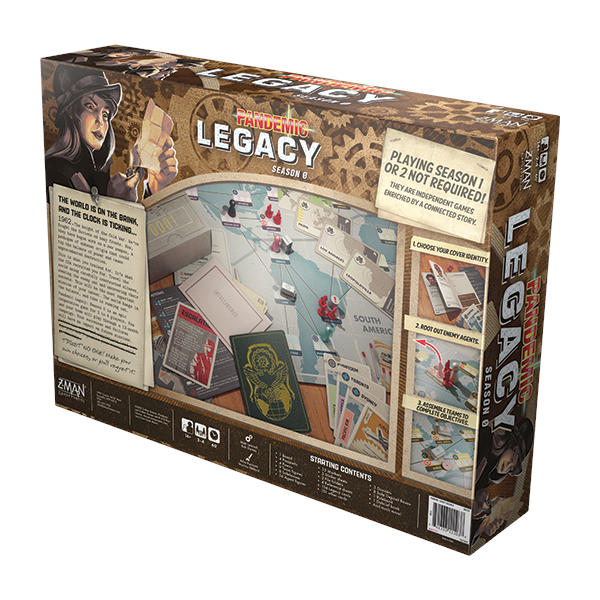 Pandemic Legacy Season 0 Board Game back of box.