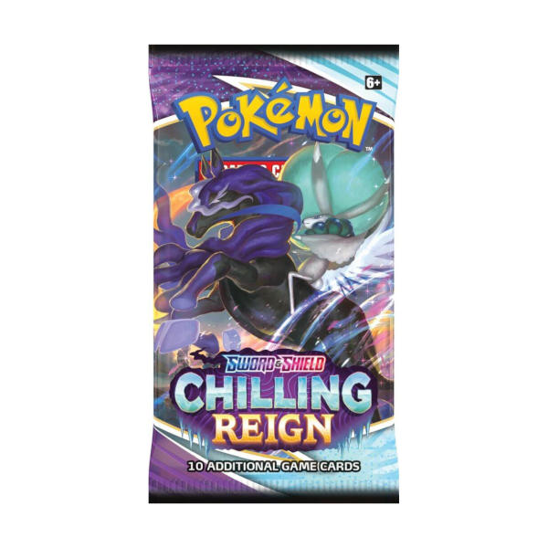 Pokemon Chilling Reign Booster Box card packs.