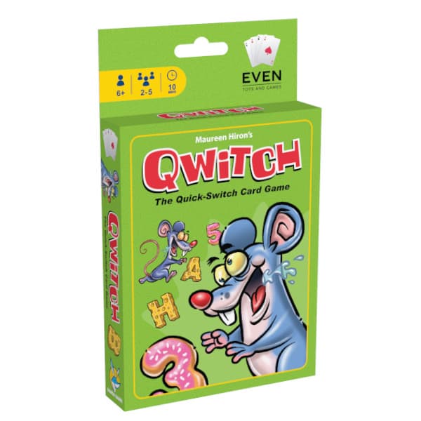 Qwitch Card Game box cover.