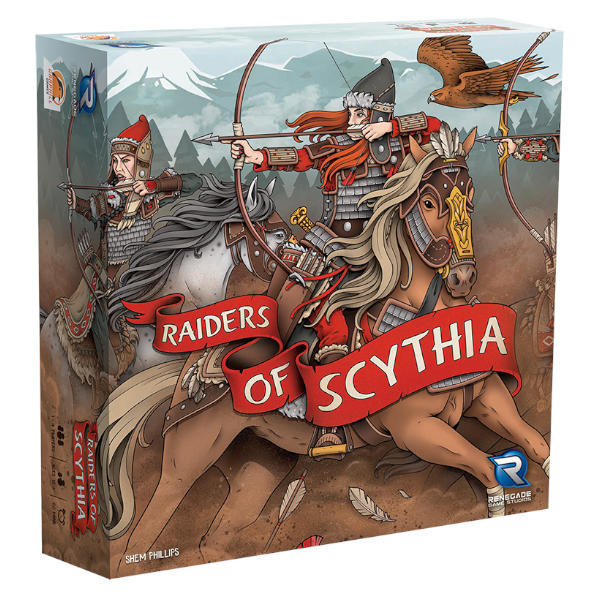 Raiders of Scythia Board Game front of box.