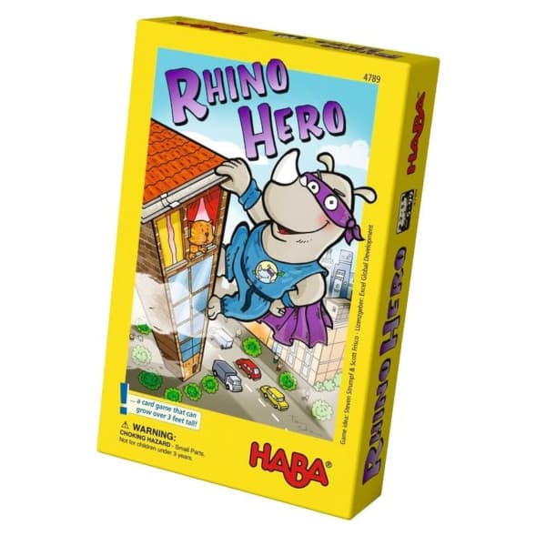 Rhino Hero Board Game box cover.