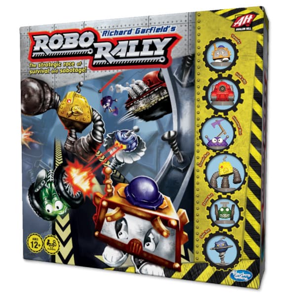 Robo Rally Board Game box cover.
