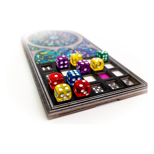 Sagrada Board Game components.