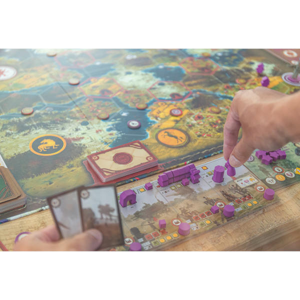 Scythe Invaders from Afar Expansion game play and components.
