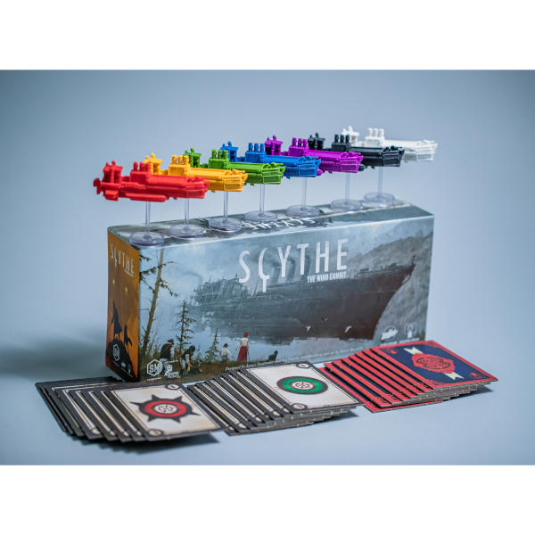 Scythe Wind Gambit Expansion box and components.