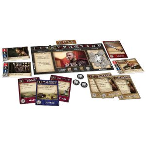 Spartacus Board Game components.