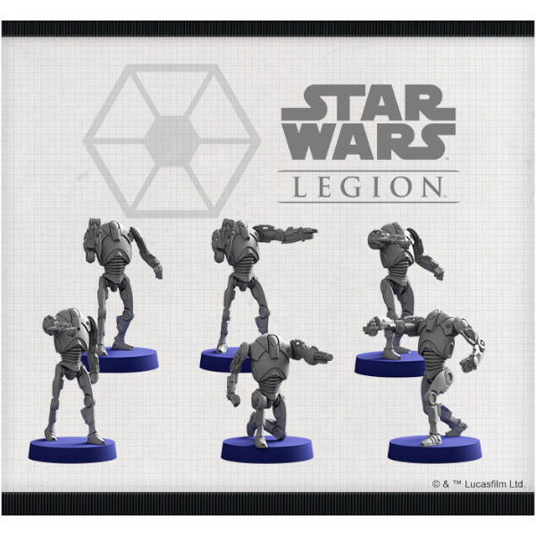 Star Wars Legion B2 Super Battle Droids Unit Expansion miniatures.