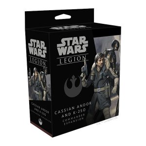 Star Wars Legion Cassian Andor and K-2SO Commander Expansion box cover.