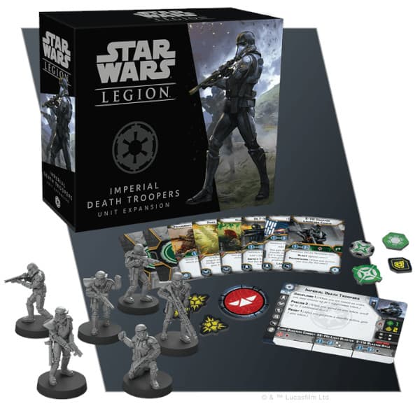 Star Wars Legion Imperial Death Troopers Unit Expansion spread.