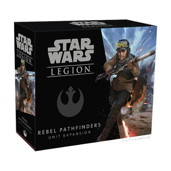 Star Wars Legion Rebel Pathfinders Unit Expansion box cover.