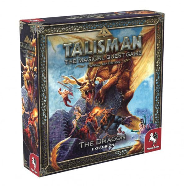 Talisman Dragon Expansion 4th Edition board game box cover.